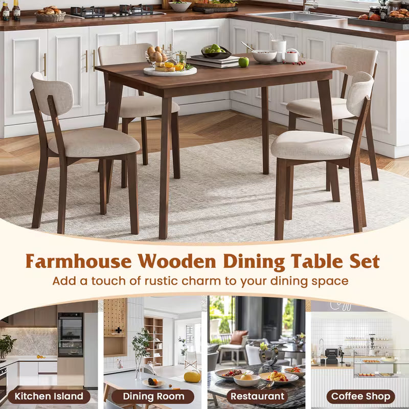 Wren 5-Piece Mid-Century Dining Set