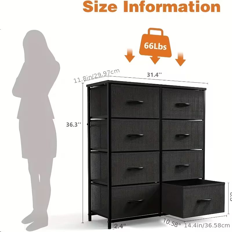 Holt 8-Drawer Fabric Storage Chest