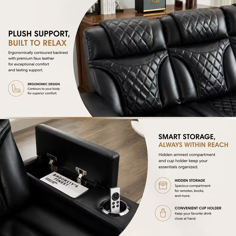 Sterling 2-Piece Power Reclining Home Theater Sofa & Loveseat Set