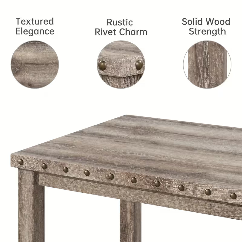 Morden 5-Piece Rustic Farmhouse Dining Set