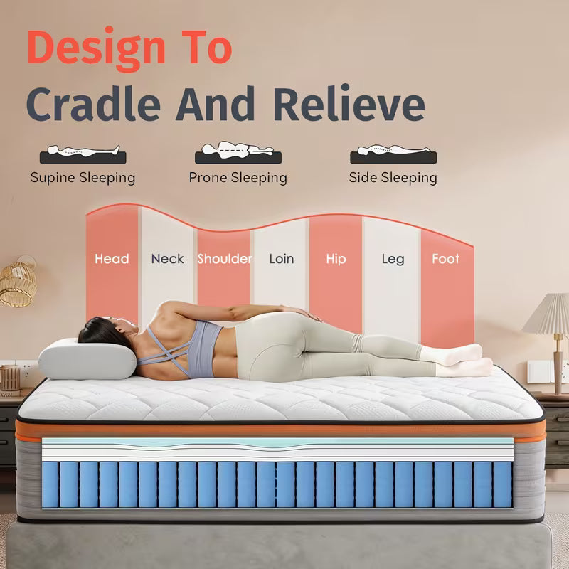 Haven Hybrid Memory Foam Mattress with Pocket Springs