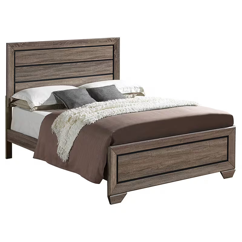 Oatfield 5-Piece Queen Bedroom Set in Washed Taupe