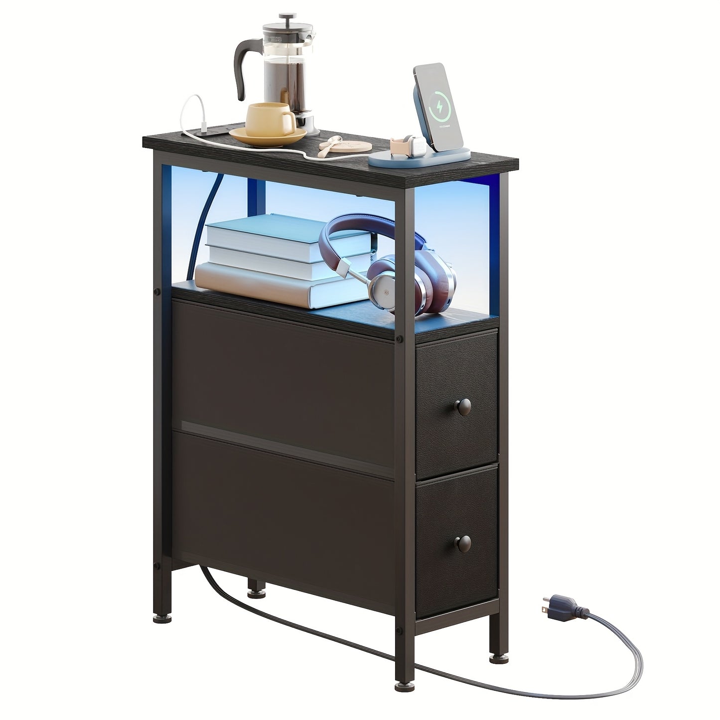 Sennfield Furniture Finch Slim Nightstand - Black