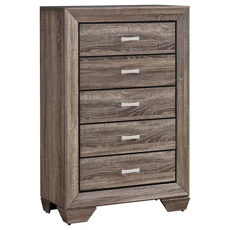 Oatfield 5-Piece Queen Bedroom Set in Washed Taupe