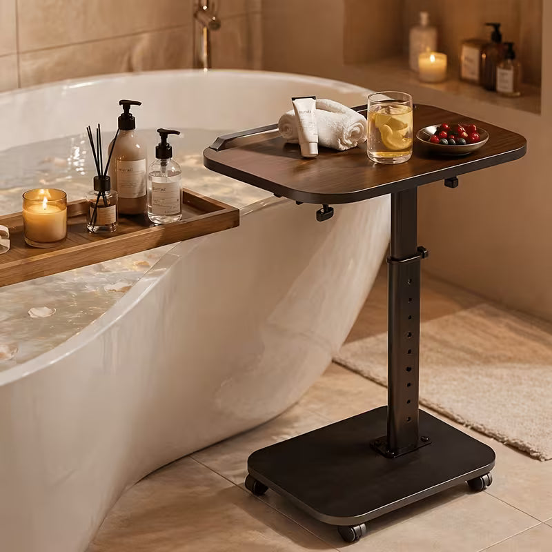 Pivot Adjustable Height Swivel Laptop & TV Tray Table