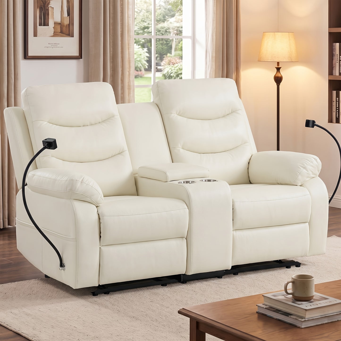 Sennfield Furniture Rowan Console Reclining Loveseat - Beige