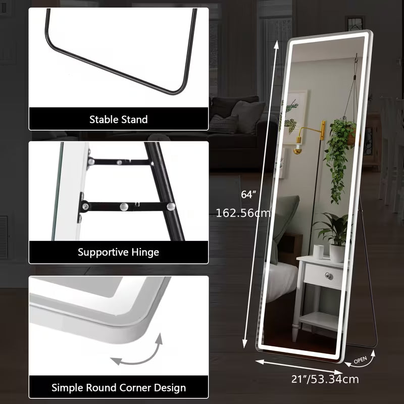 Aurora Arched Full-Length Floor Mirror