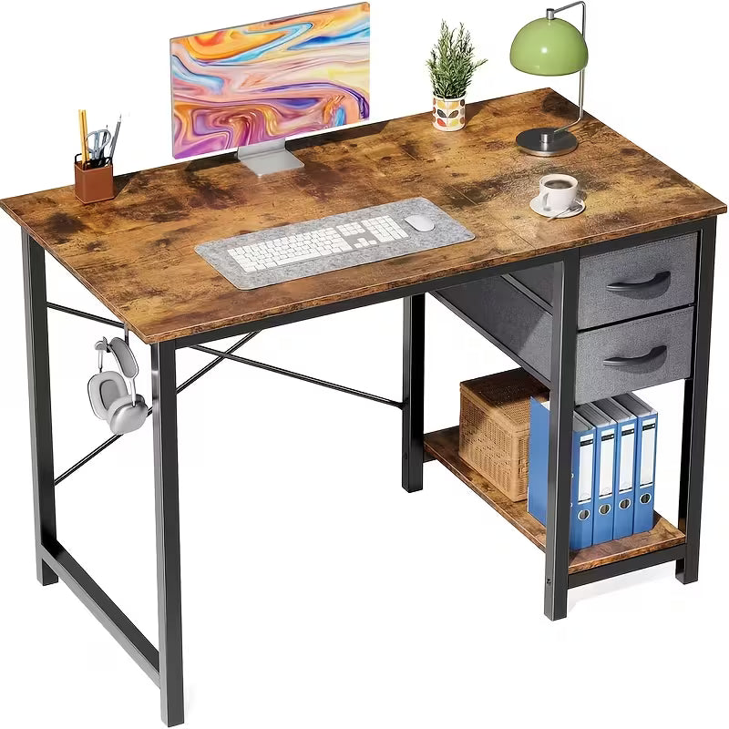 Haddon 40" Writing Desk with Storage Shelf