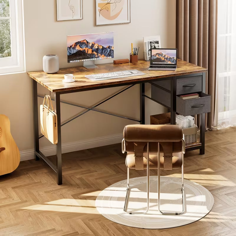 Haddon 40" Writing Desk with Storage Shelf