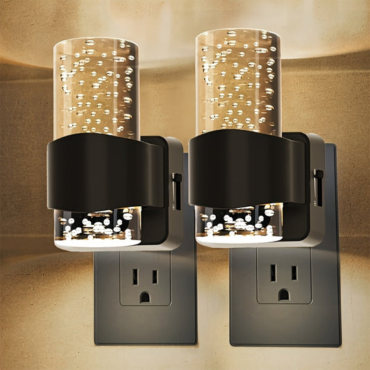 Dusk Dimmable LED Plug-In Night Light - Black