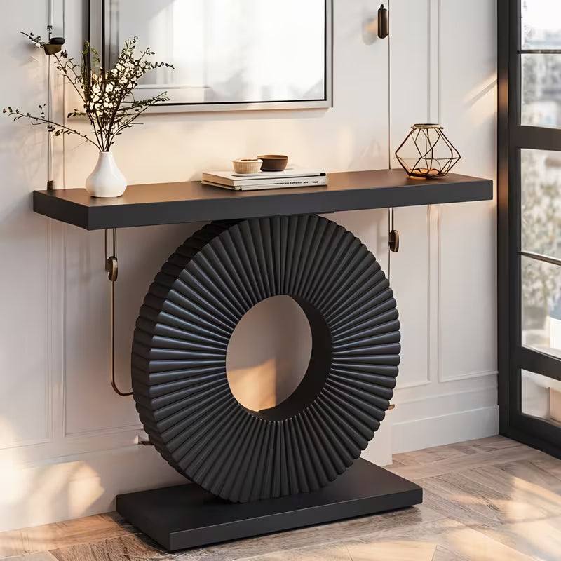 Halo Sculptural Ring-Base Console Table
