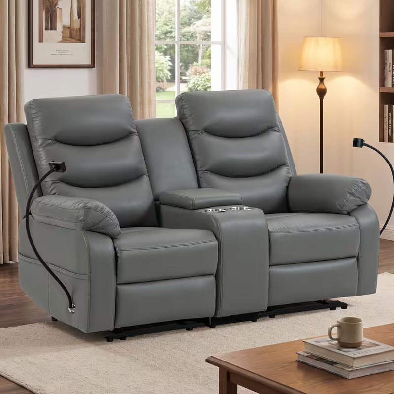 Rowan Console Reclining Loveseat with Cup Holders