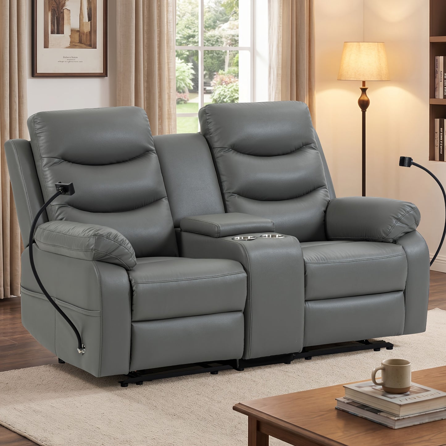 Sennfield Furniture Rowan Console Reclining Loveseat - Grey