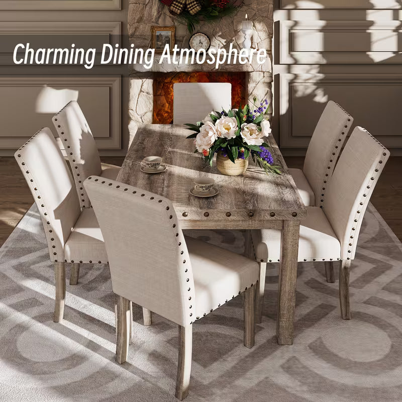 Morden 5-Piece Rustic Farmhouse Dining Set