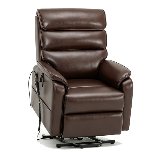 Ardmore Power Lift Massage Recliner - Brown - Sennfield Furniture