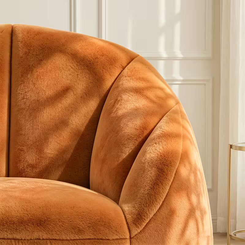 Marigold Velvet Accent Chair & Ottoman Set, Set of 2