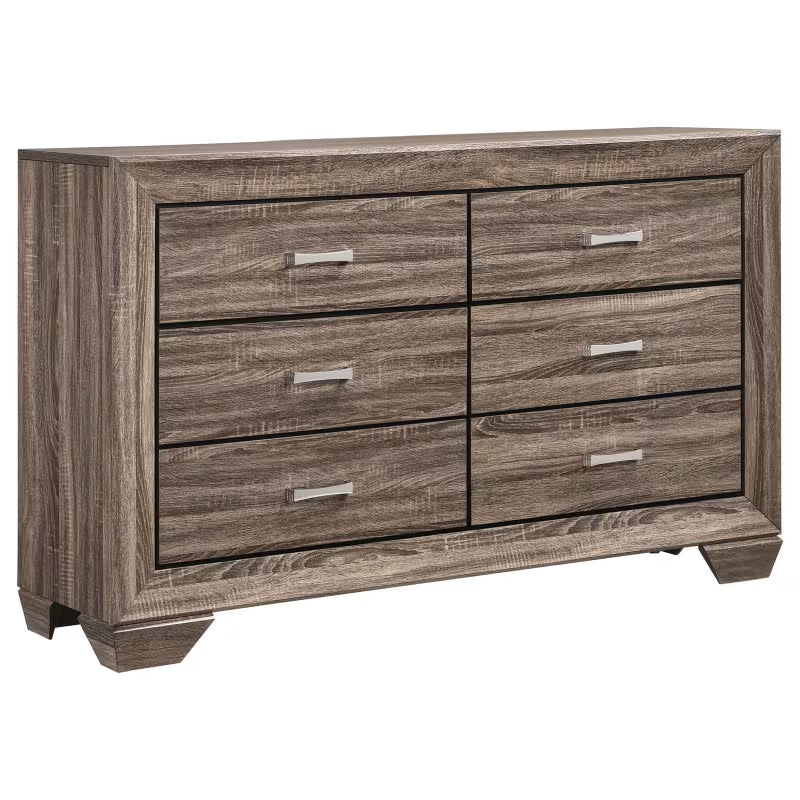 Oatfield 5-Piece Queen Bedroom Set in Washed Taupe