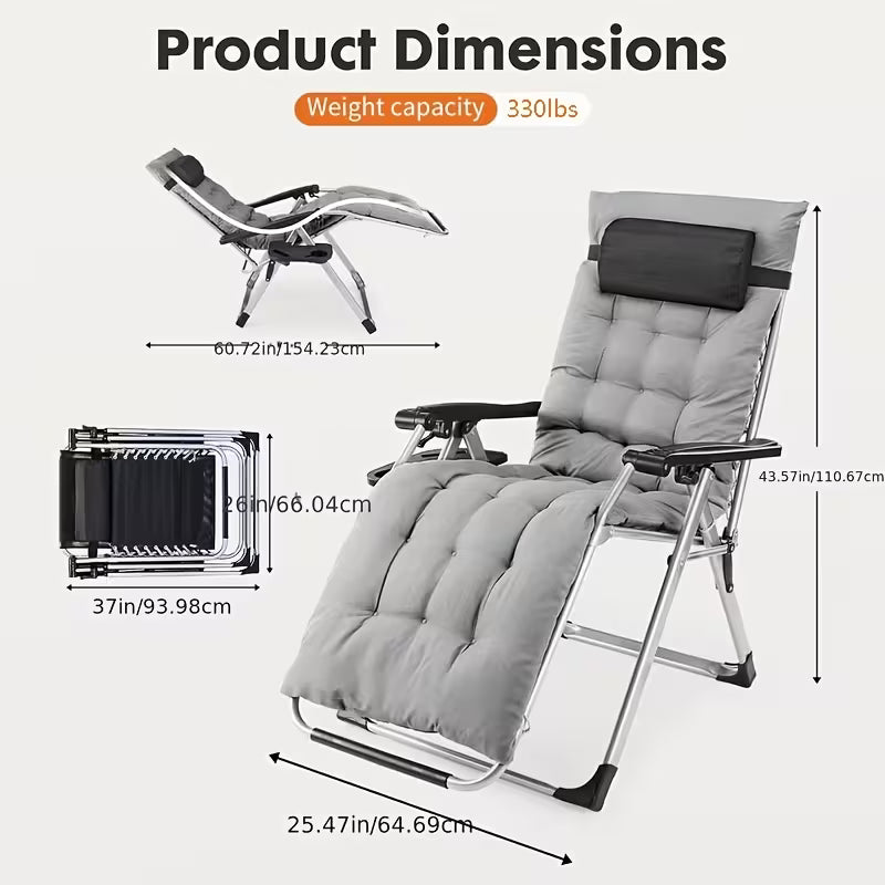 Breeze Zero Gravity Folding Patio Recliner