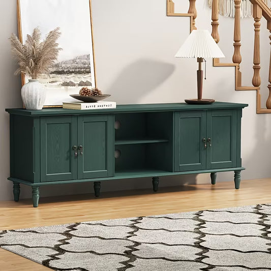 Hollis 67" Retro TV Console with Turned Legs
