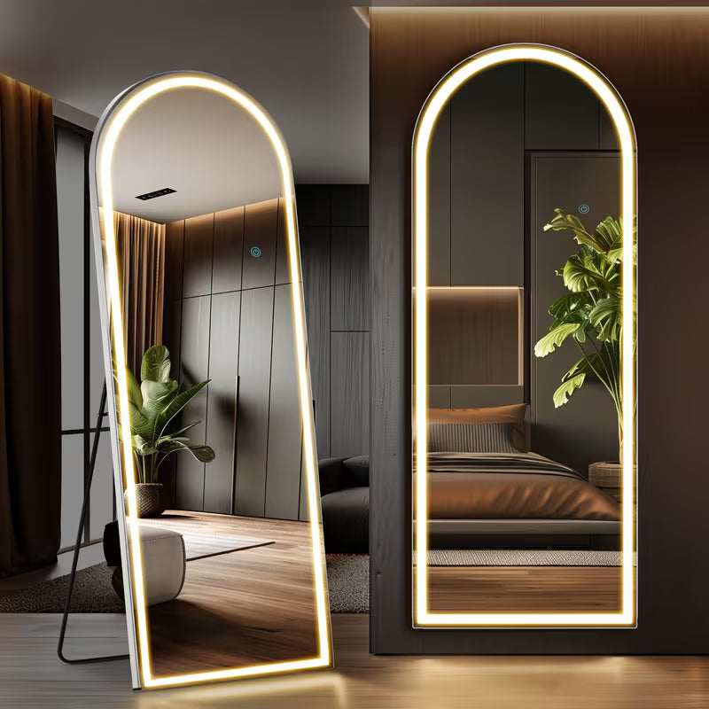 Aurora Arched Full-Length Floor Mirror