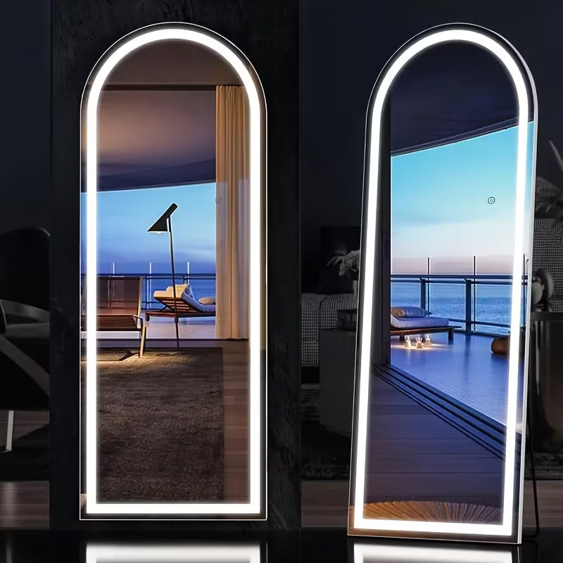 Aurora Arched Full-Length Floor Mirror