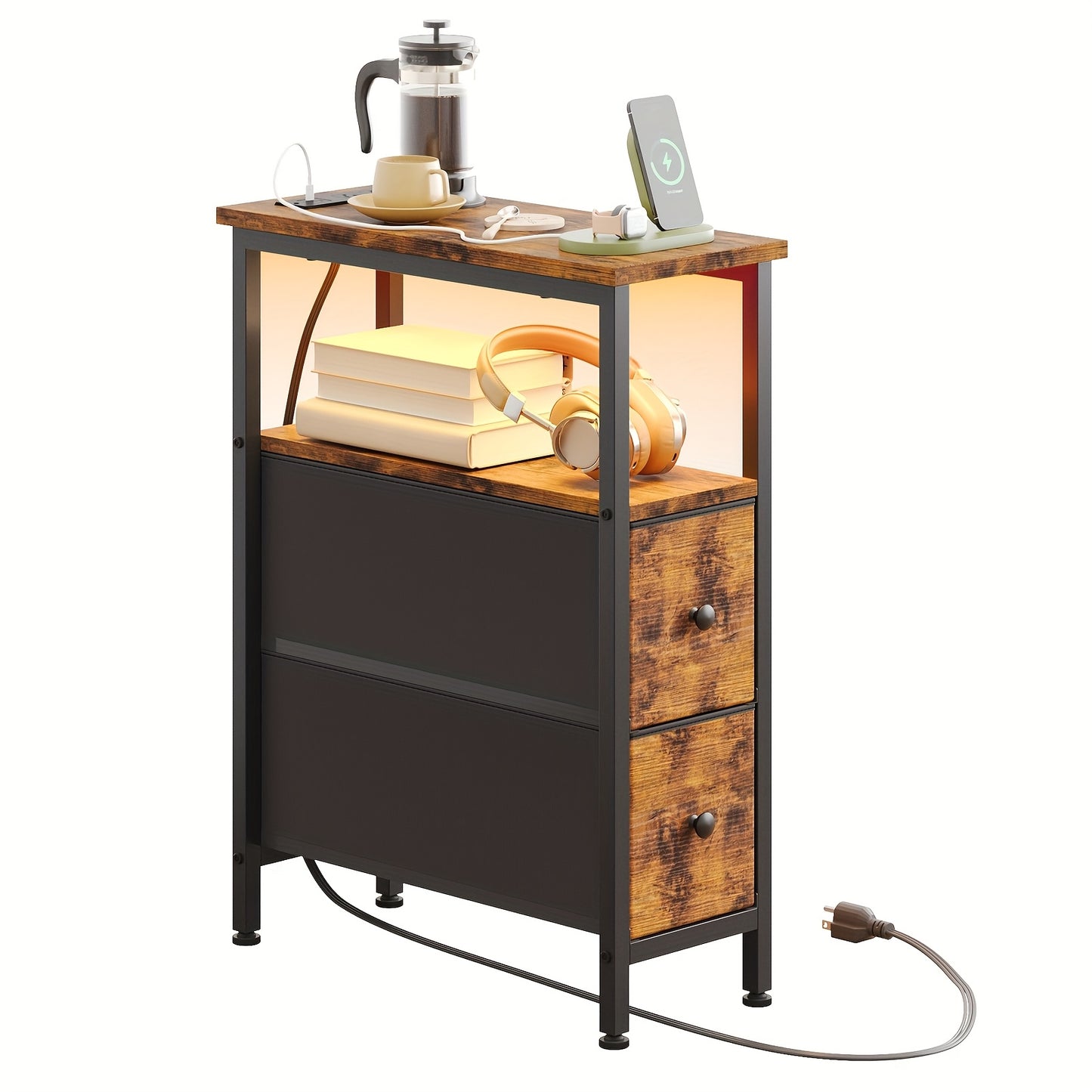 Sennfield Furniture Finch Slim Nightstand - Brown