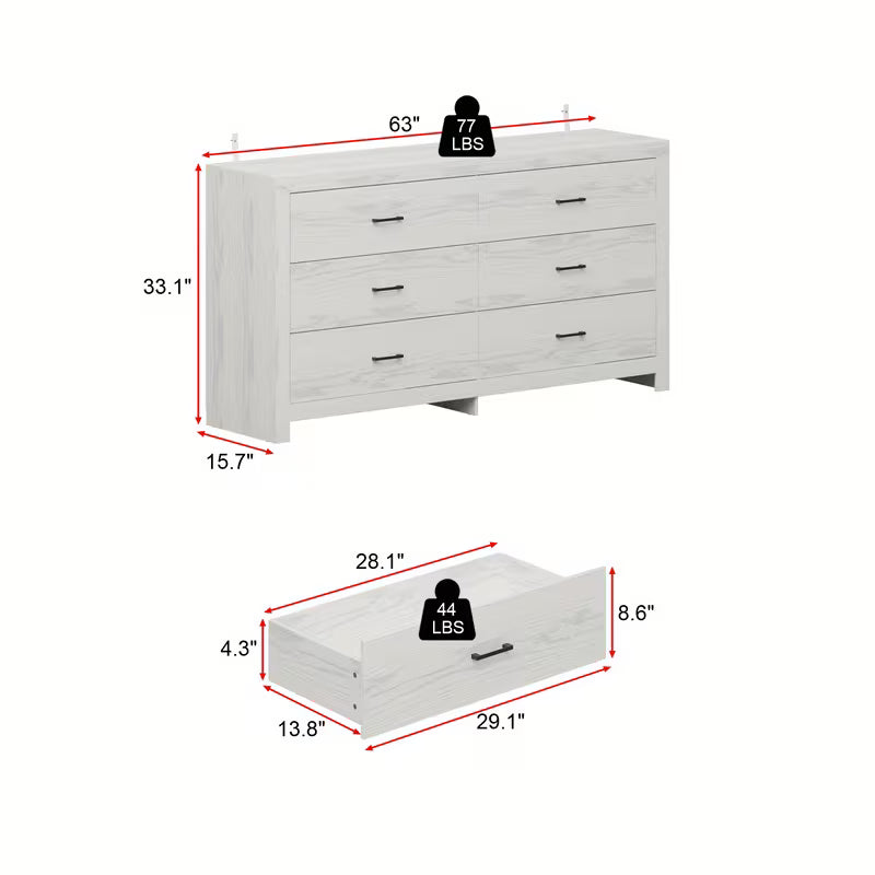 Marlow 6-Drawer Dresser
