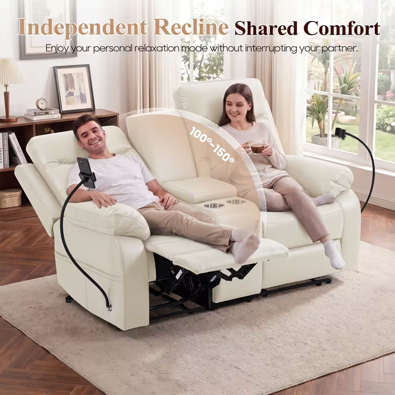 Rowan Console Reclining Loveseat with Cup Holders