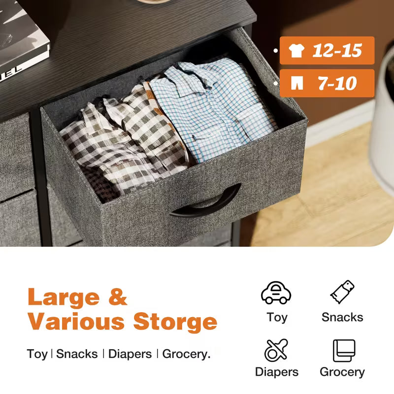 Holt 8-Drawer Fabric Storage Chest