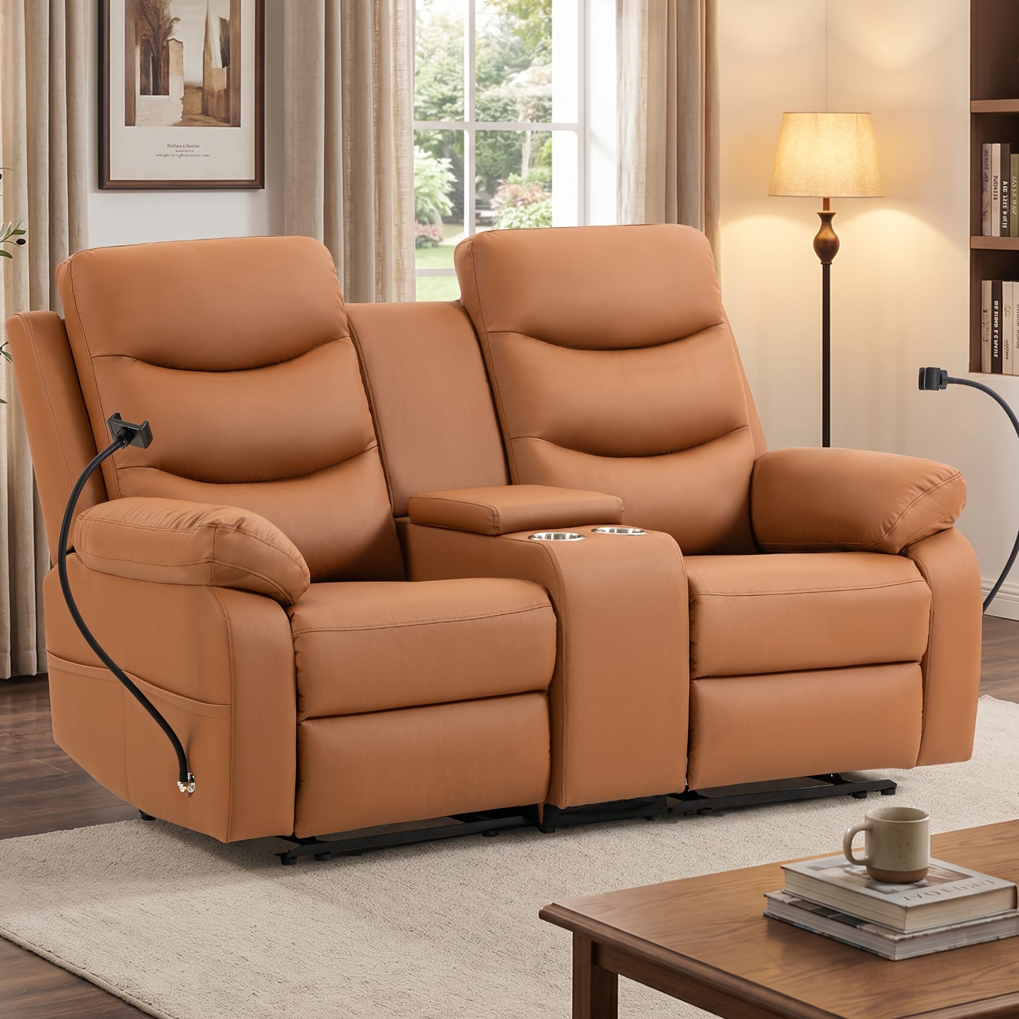 Sennfield Furniture Rowan Console Reclining Loveseat - Brown