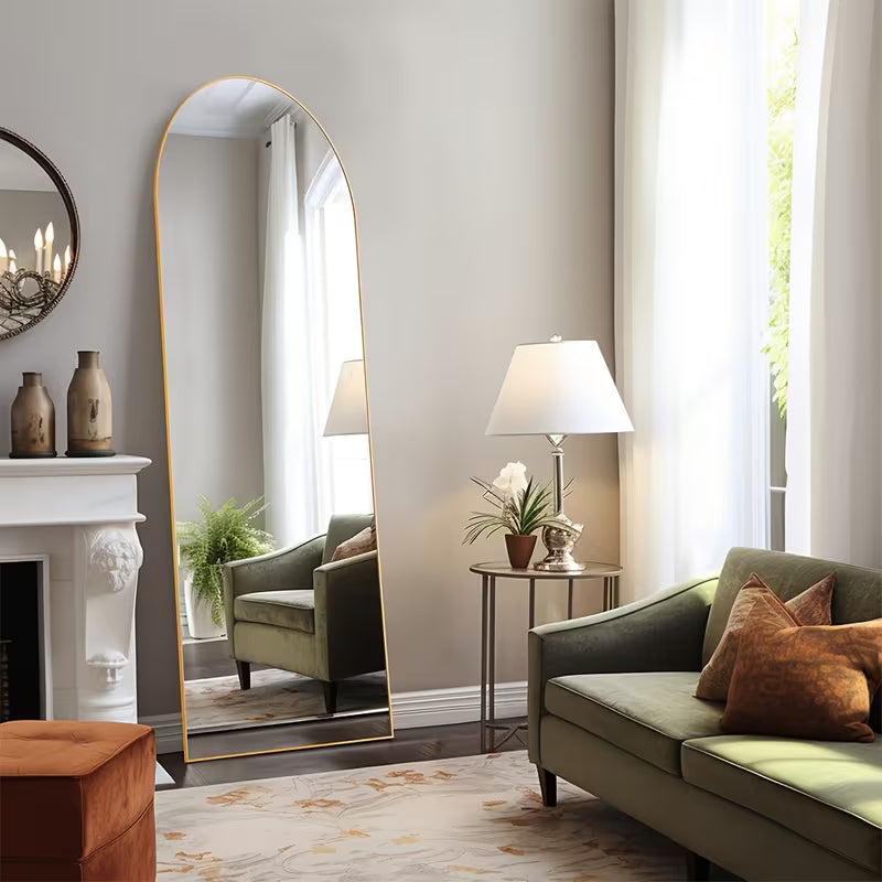 Aurora Arched Full-Length Floor Mirror