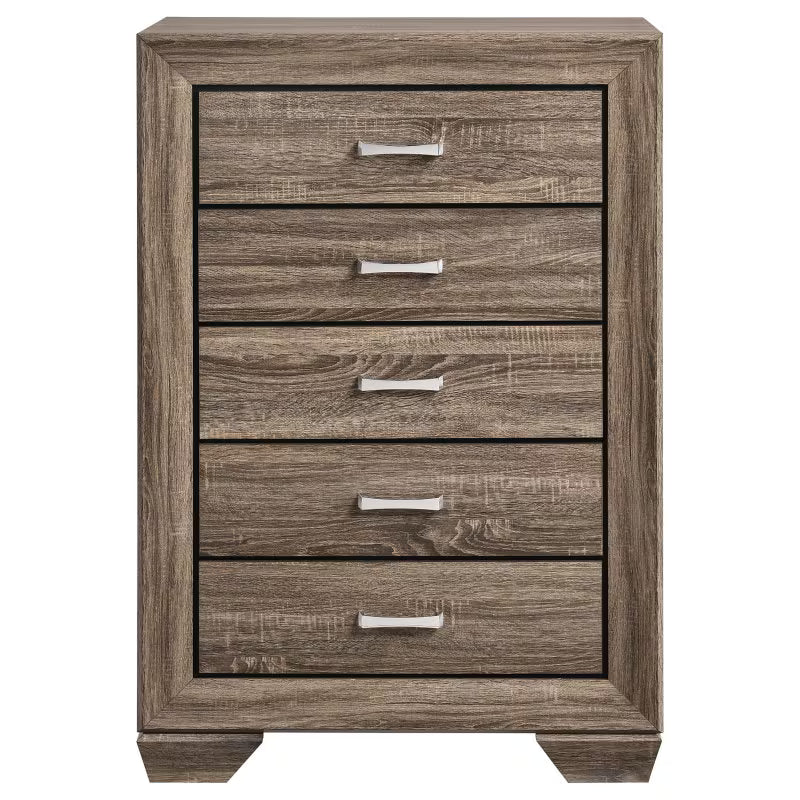 Oatfield 5-Piece Queen Bedroom Set in Washed Taupe